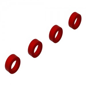 [ARRMA] Aluminum Suspension Arm End Cap (Red) (4) 