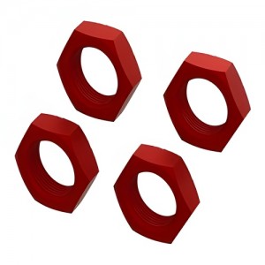 [ARRMA] Aluminum Wheel Nut 24mm (Red) (4) 