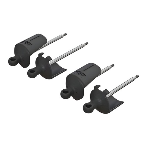 [���ܼ�] ARAC9090 [ARRMA] AR330527 Shock Shaft Eyelet/Spring Perch Set RR(2)