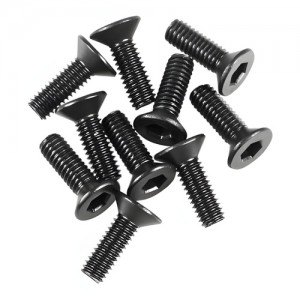 [Axial] AX31372 M2.6x8mm Hex Socket Flat Head Black (10) 