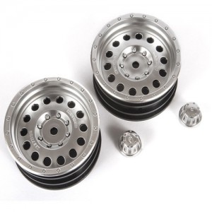 [Axial] 1.9 Method MR307 Hole Wheels, Satin Silver (2) 