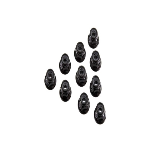 [���ܼ�] AXIC3150 [Axial] AX31250 Serrated Nylon Lock Nut Black 4mm (10)
