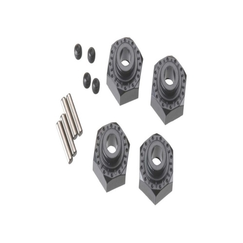 [���ܼ�] AXIC0429 [Axial] AX30429 Aluminum Hex Hub 12mm Black (4)