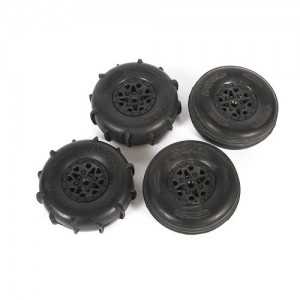 [Axial] ST28 Razor FR / Paddle RR Tire Set : Yeti Jr. 