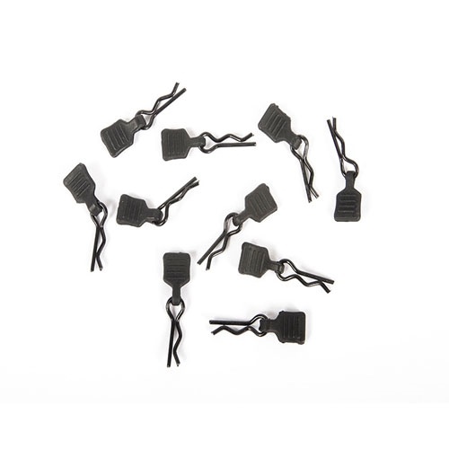[���ܼ�] AXI206000 [Axial] 3mm Body Clip w/Tab, Black (10pc) 1/24 �̴����� �ٵ���