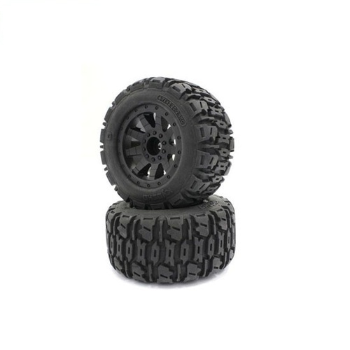 [���ܼ�] KYNTTH001BK [KYOSHO] Premaunted Tire(Nitro Tracker/Black/2pcs