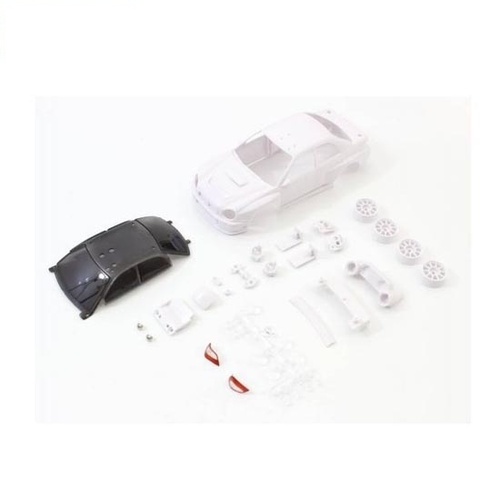 [���ܼ�] KYMZN200 [KYOSHO] Impreza WRC 2002 White Body Set w/Wheel