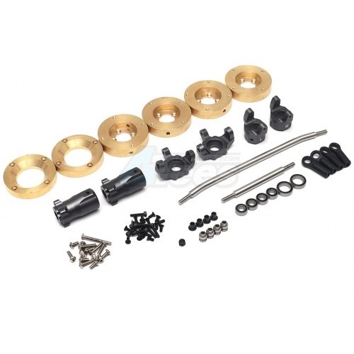 [���ܼ�] THO016/17 [Traction Hobby] Founder CVD Billet Alloy C-hub carrier Brass weight set �ɼ�