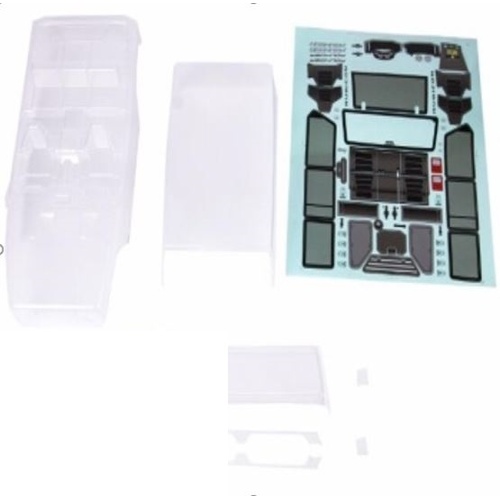 [���ܼ�] THJ082 [Traction Hobby] Clear body set with sticker (CRAGSMAN & Founder)