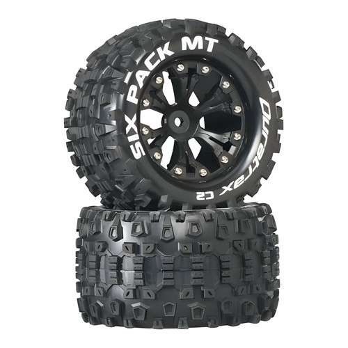 [���ܼ�] DTXC3520 [DURATRAX] Duratrax Six Pack MT 2.8 2WD Mounted Rear C2 Black (2)