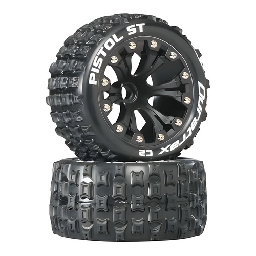 [���ܼ�] DTXC3552 [DURATRAX] Duratrax Pistol ST 2.8 2WD Mounted Front C2 Black (2)