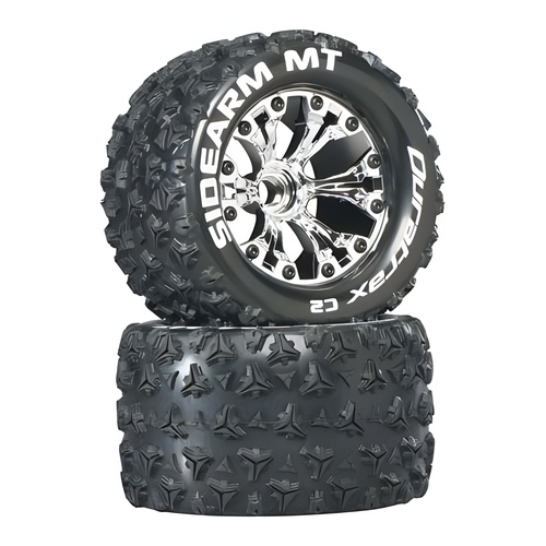 [���ܼ�] DTXC3513 [DURATRAX] Duratrax Sidearm MT 2.8 2WD Mounted Fr C2 Chrome (2)
