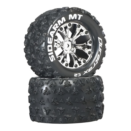 [���ܼ�] DTXC3517 [DURATRAX] Duratrax Sidearm MT 2.8 Mounted 1/2 Offset C2 Chrm (2