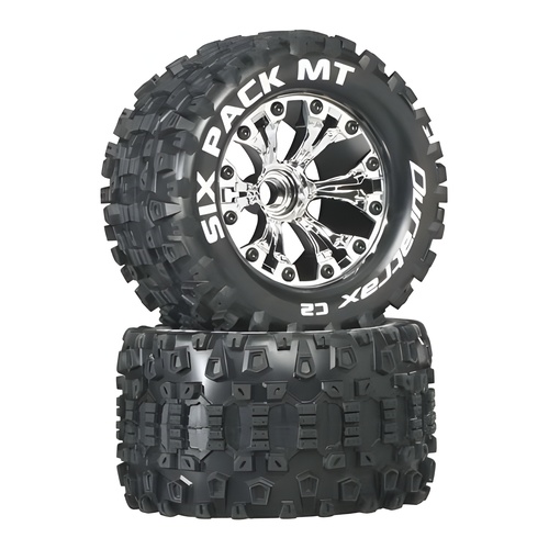 [���ܼ�] DTXC3519 [DURATRAX] Duratrax Six Pack MT 2.8 2WD Mounted Front C2 Chrome (2