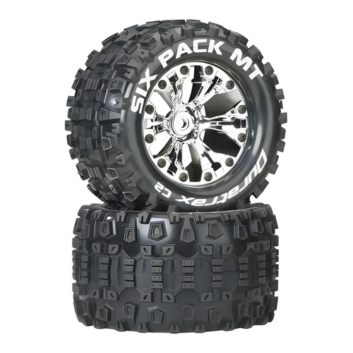 [���ܼ�] DTXC3521 [DURATRAX] Duratrax Six Pack MT 2.8 2WD Mounted Rear C2 Chrome (2)