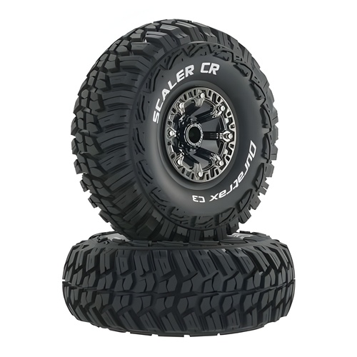 [���ܼ�] DTXC4039 [DURATRAX] Duratrax Scaler CR C3 Mntd 2.2 Crawler Blk/Chr (2)