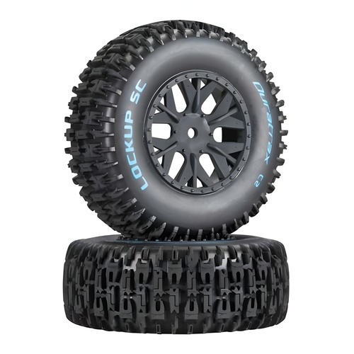 [���ܼ�] DTXC3674 [DURATRAX] Duratrax Lockup SC Tire C2 Mounted SC10 4x4 (2)