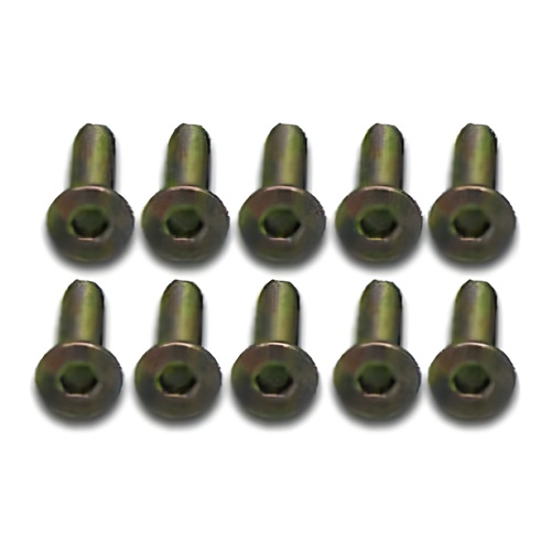 [���ܼ�] 57612K [CPV RACING] 3*12KM Titanium Flat Head Hex Screws 10PCS