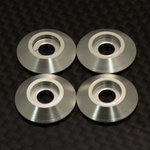 [TFL] Aluminum Cone Washer 4mm 4pcs (512B61) 