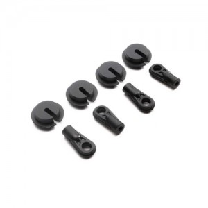 [Axial] SCX6: Shock End & Spring Cup (4) 