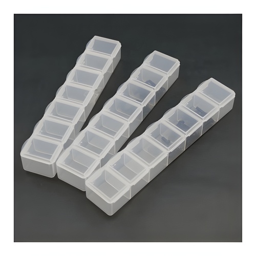 [���ܼ�] KOS32117 [KOSWORK] 7 Compartments Parts Box 165x34x25mm (3 sets)