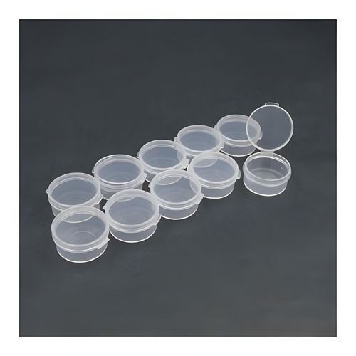 [���ܼ�] KOS14011 [KOSWORK] Clear Round Container (w/lid, ID 25mm, H12mm) (10pcs)