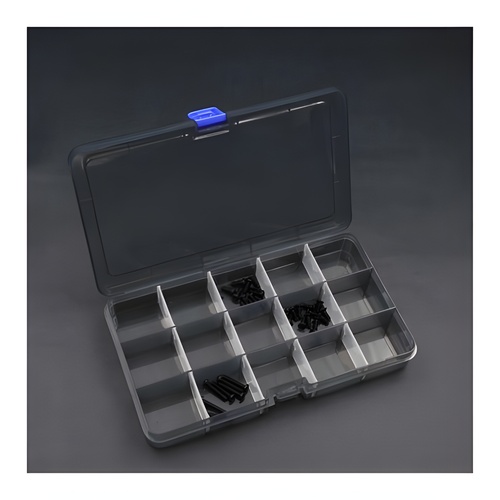 [���ܼ�] KOS32115 [KOSWORK] Parts Box 177x102x25mm (15 Compartments, Removable Dividers)