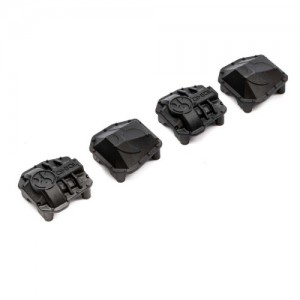 [Axial] AXI232044 AR45P AR45 Differential Covers, Black: SCX10 III 