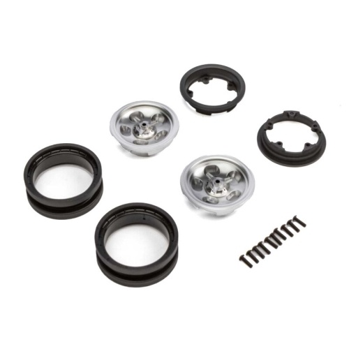 [���ܼ�] AXI43013 [Axial] AXI43013 1.9 Retro Slot Beadlock Wheels, Satin (2)