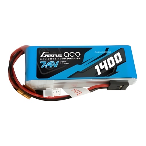 [���ܼ�] B-RX-1400-2S1P [Tattu] Gens ace 7.4V 1400mAh 2S1P ������� ��Ƭ������ ���͸� (JR ��)