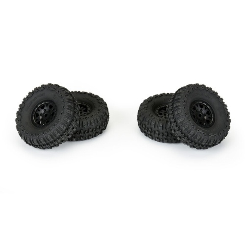 [���ܼ�] PRO1020910 [PROLINE-RACING] 10209-10 1/24 Trencher Fr/Rr 1.0 Tires Mounted 7mm Black Impulse (4): SCX24