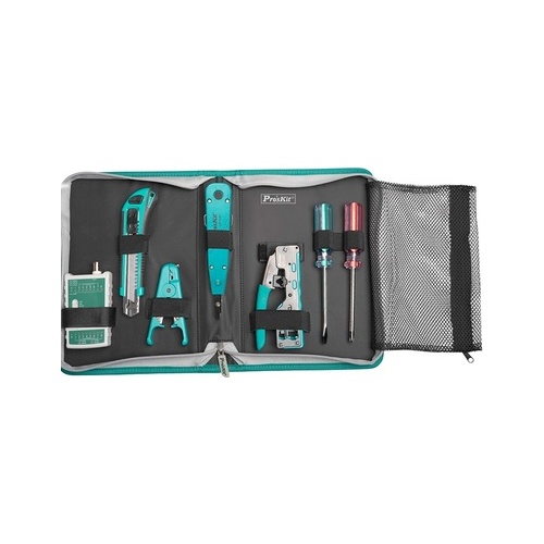 [���ܼ�] PK519 PROKIT (PK-2635) ��Ʈ��ũ ��ġ ���� ��Ʈ CAT.5/6/7 �׽�Ʈ ��� ŰƮ ����
