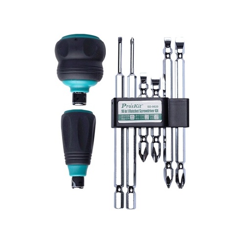 [���ܼ�] PK450 PROKIT (SD-9820) 10 in 1 ��ĩ ����̹� ��Ʈ, Hex Blade x 4pcs, Blade x 2pcs