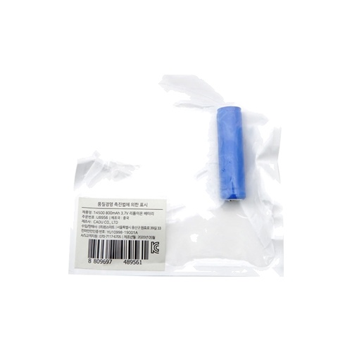 [���ܼ�] UB956 Coms 14500 ������, ��Ƭ�̿� ���͸� - 800mAh / AA ������ �� / KC������ǰ