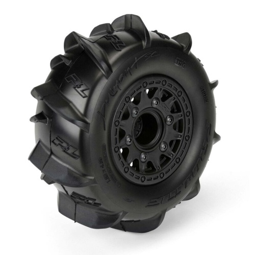 [���ܼ�] PRO1018510 [PROLINE-RACING] 10185-10 1/10 Dumont Front/Rear 2.2/3.0 SC Mounted 12mm Black Raid (2)