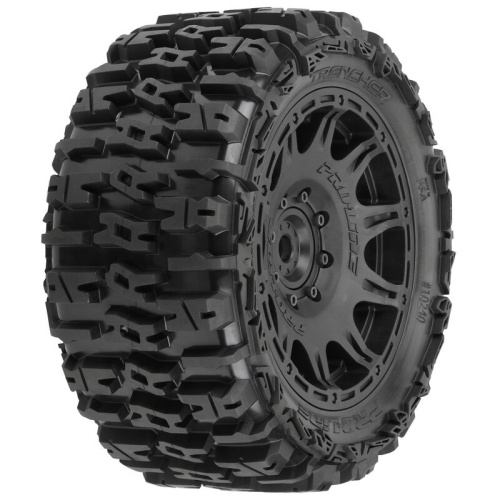 [���ܼ�] PRO1024010 [PROLINE-RACING] 10240-10 1/6 Trencher F/R 5.7�� Tires Mounted 24mm Black Raid 8x48 Hex (2) X-MAXX 8S �� KRATON 8S ��