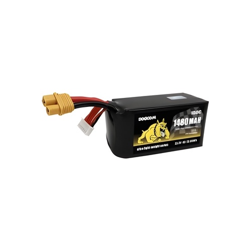 [���ܼ�]  [DOGCOM] Ultra ��Ʈ�� 6�� 22.2V 1480mAh 150C ��Ƭ ������ ���͸� (XT60 ��)