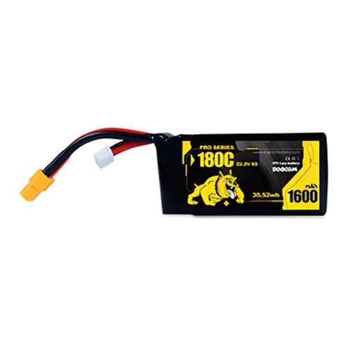 [���ܼ�]  [DOGCOM] Pro 6�� 22.2V 1600mAh 180C ��Ƭ������ ���͸� - XT60