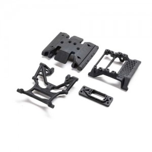 [Axial] AXI-3001 Servo Mount, Skid, Cross Members: SCX10 III HP 