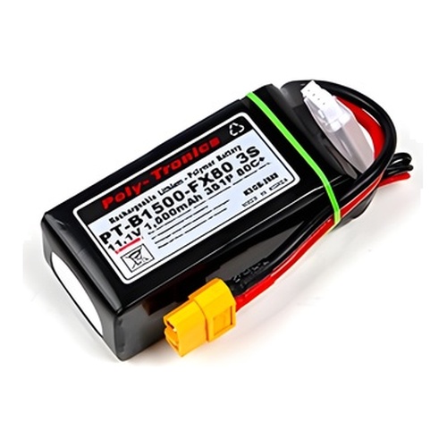 [���ܼ�] PT-B1500-FX80-3S PT-B1500-FX80 (11.1V, 3S1P, 80C+/JST-XT) ��Ƭ������ ���͸� - XT60