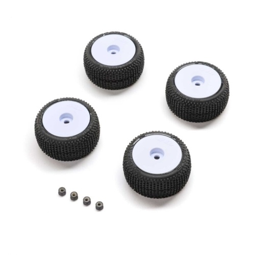 [���ܼ�] PRO-2633 [PROLINE-RACING] Blockade Tire, Pro-Line OE, Wheel, White, Mounted: Micro-T