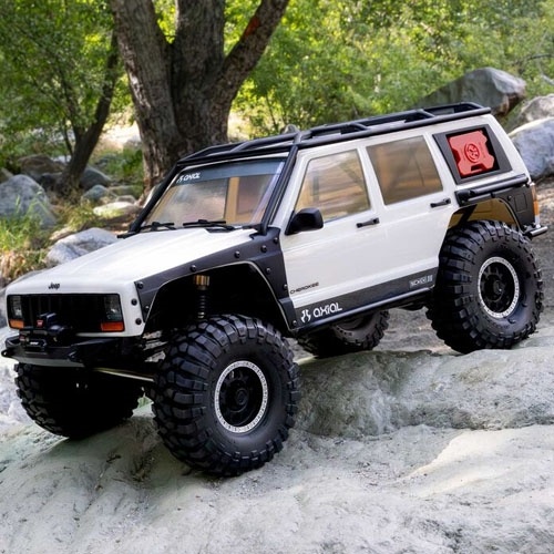[���ܼ�] AXI-2037T2 [Axial] 1/10 SCX10 III Jeep Cherokee XJ (���� ü��Ű) 4X4 RTR Brushed Rock Crawler, White