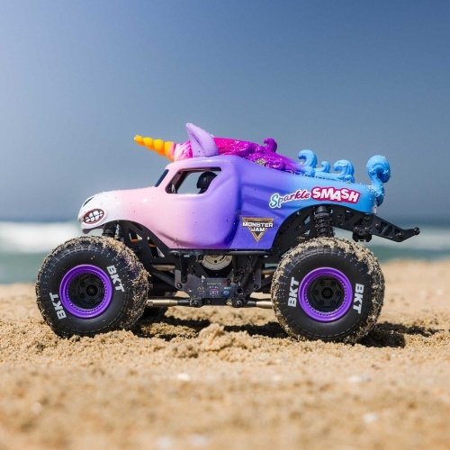 [���ܼ�] LOS01026T5 [TEAM LOSI] 1/18 Losi Mini LMT Sparkle Smash Solid Axle Monster Truck RTR (������,���͸� �� USB������ ����)
