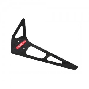 CNC Tail Vertical Fin Style 02 Set (Red) - Blade 450 3D/X 