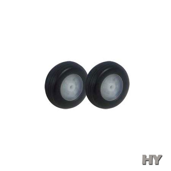 [���ܼ�] HZ5463 [HY] 25mm (1inch) Treaded Rubber Wheels 2pcs