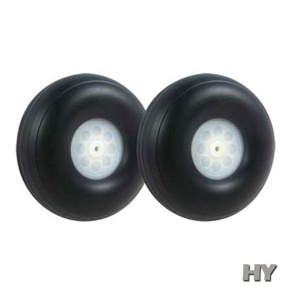[���ܼ�] HZ5453 [HY] 89mm (3.5inch) Treaded Rubber Wheels 2pcs -���� ����