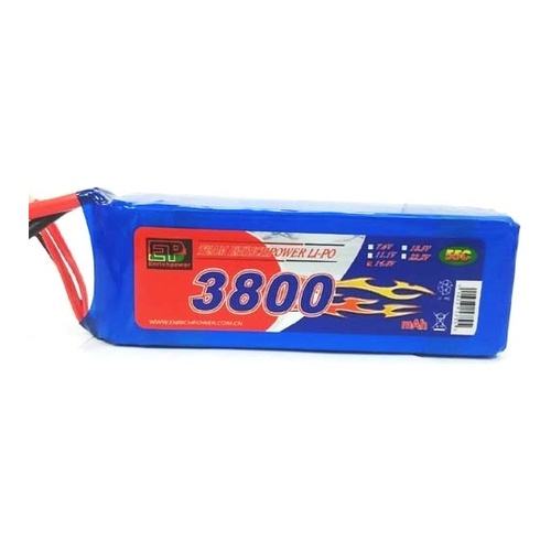 [���ܼ�] 3800-4S-55C [EP POWER] 14.8V 3800mAh 55C ��Ƭ������ ���͸� (EC3��)