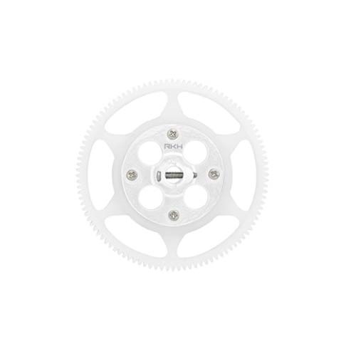 [���ܼ�] 180CFX303-S [RAKONHELI] CNC Delrin 104T Main Gear w/AL Hub Set (Silver) - Blade 180 CFX, Trio 180 CFX