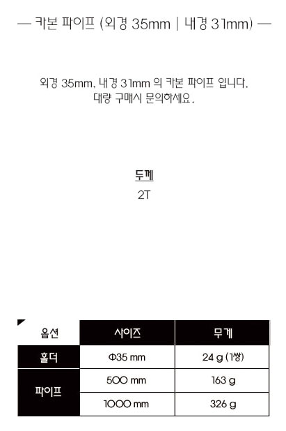 [���ܼ�]  [ATC] ���� 3K ī�� ������ (35x31x1000mm) - ���� Matt (1��)