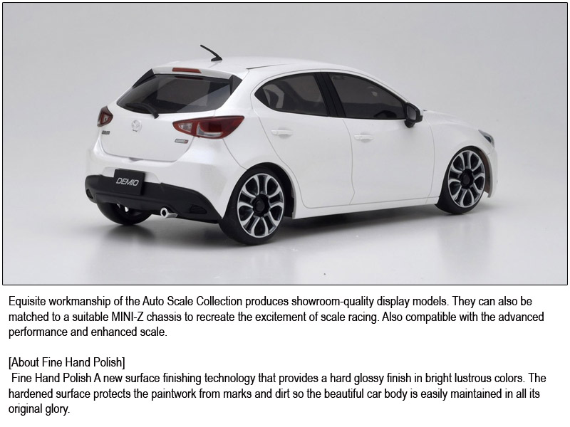 [���ܼ�] KYMZP442WP-B [KYOSHO] ASC MA03F-FWD MAZDA Demio XD White Pearl